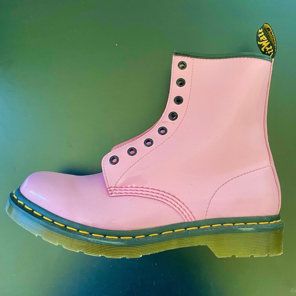 Bubblegum Pink Doc Martens boot Size 10 Women's LEFT SHOE ONLY No Laces READ